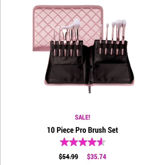❤️55%OFF!!❤️PRO LINE SET WET N WILD 10 BRUSH HIGH QUALITY ROSE GOLD SEALED! NEW! - Picture 7 of 11